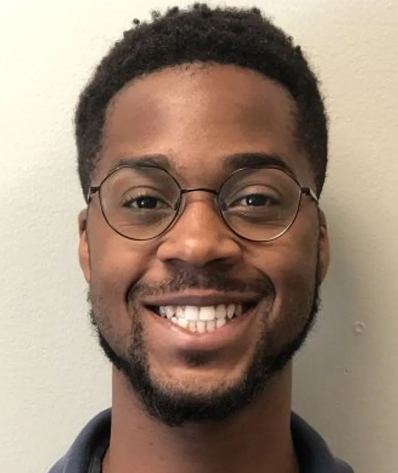 a man wearing glasses