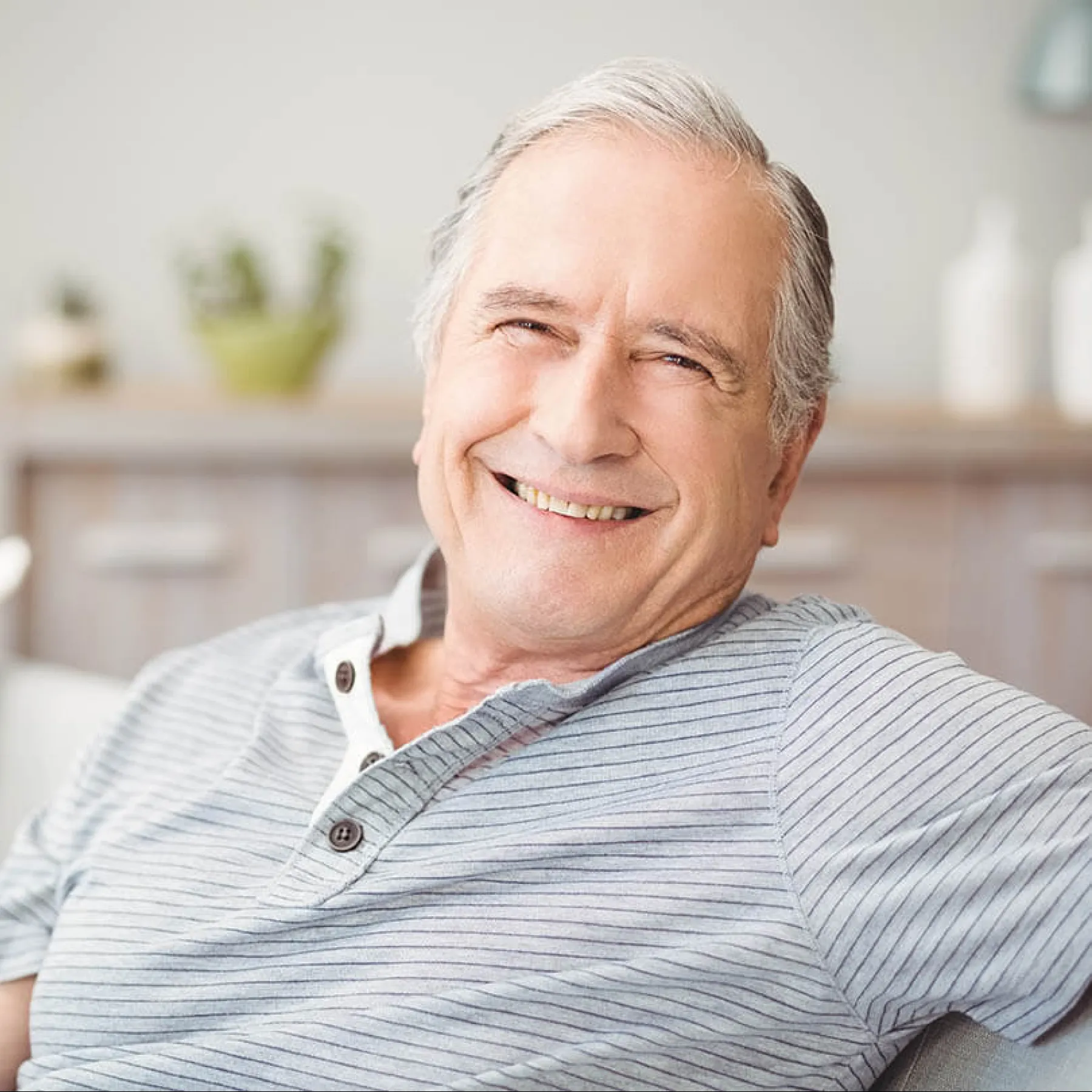 a man smiling for the camera